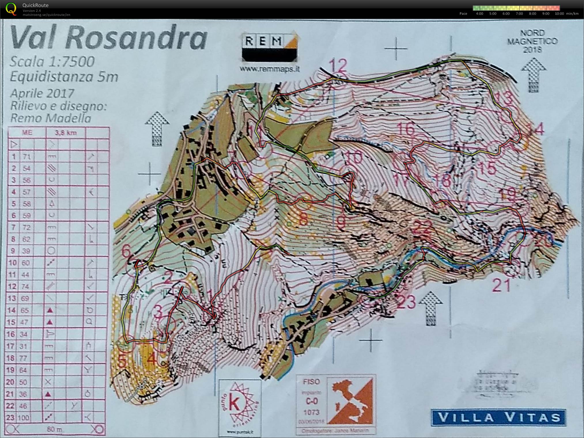 Orienteering in Val Rosandra Gara Regionale Middle (2018-11-11)